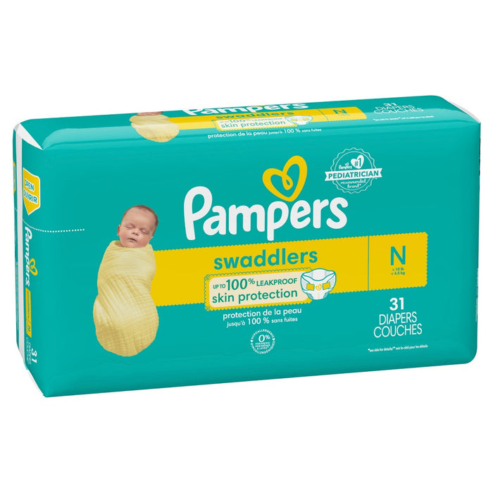Pampers Swaddlers Active Baby Newborn Diapers Size 0 - 31ct