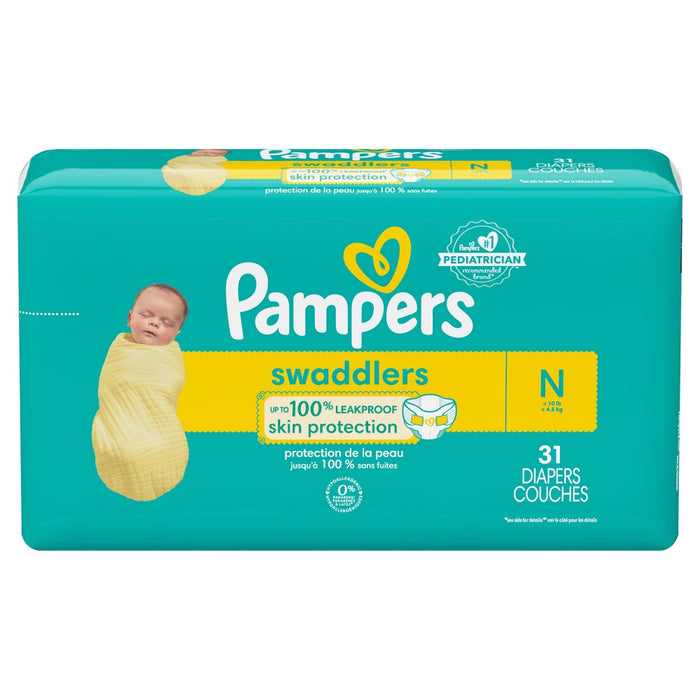 Pampers Swaddlers Active Baby Newborn Diapers Size 0 - 31ct