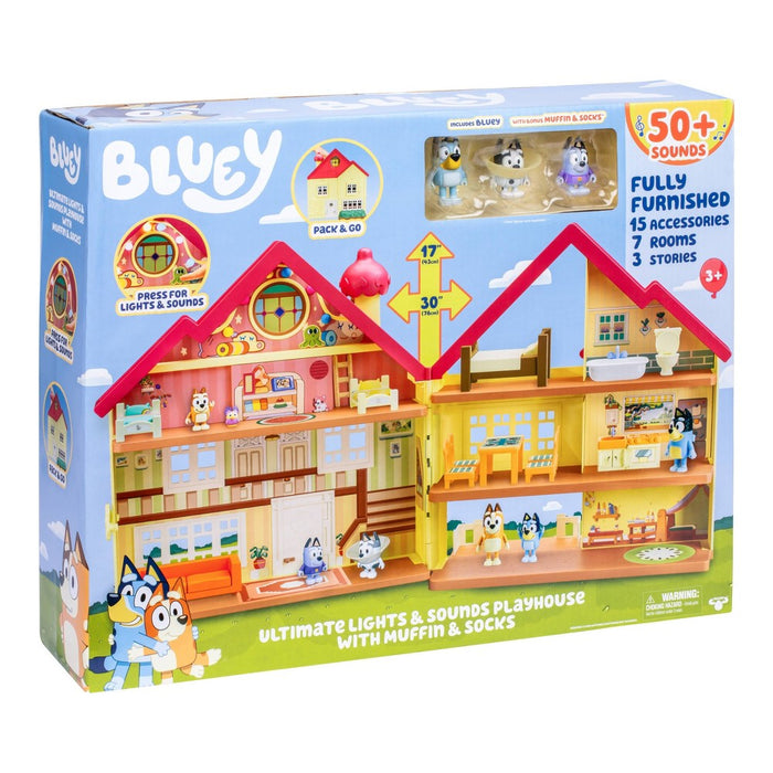 Bluey Ultimate Lights & Sounds Playhouse with Muffin & Socks (Target Exclusive)