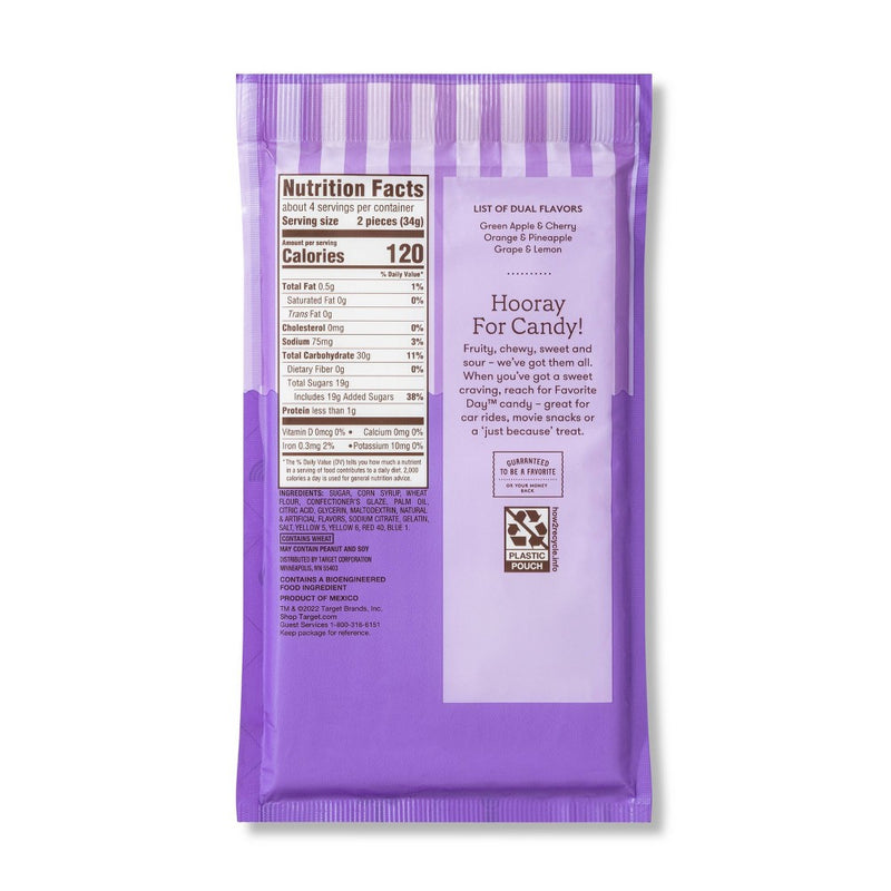 Filled Candy Straws Rainbow Assorted Flavors - 5oz - Favorite Day