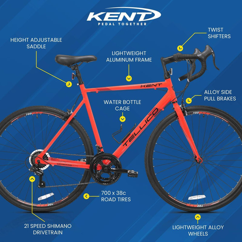 Kent Tellico 28" Adult Road Bike - Red (LOCAL PICKUP ONLY)