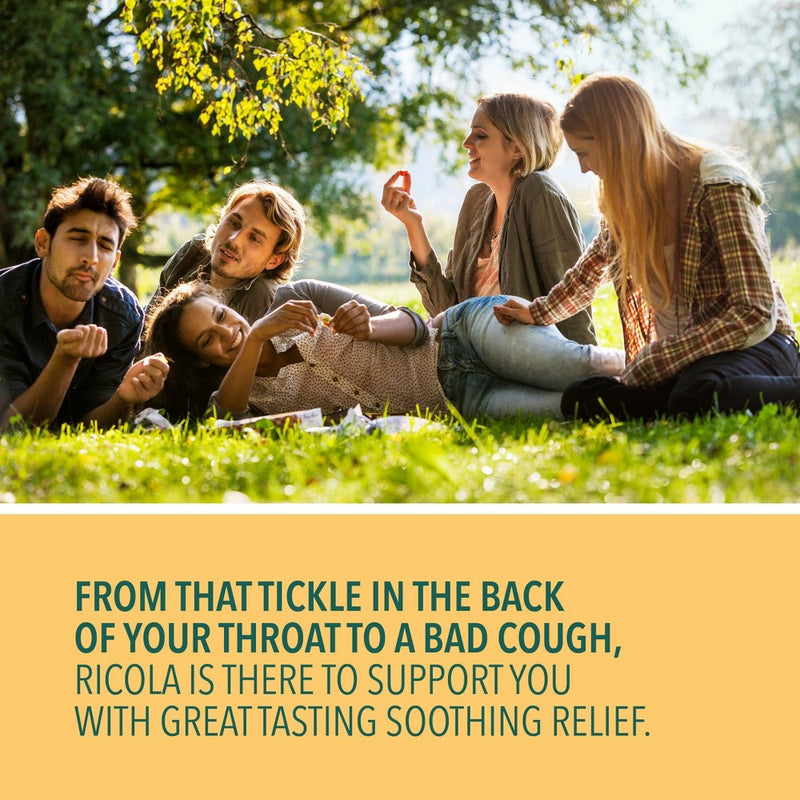 Ricola Caramel Throat Balm Drops - Throat Relief & Protection - 34ct