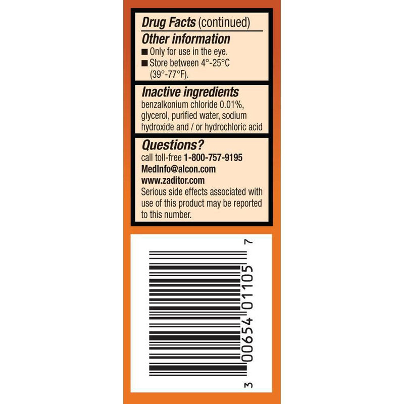 Zaditor Eye Itch Relief Drops - 0.17 fl oz