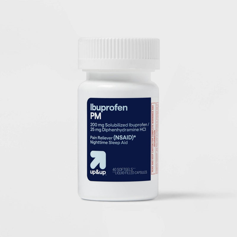 Ibuprofen (NSAID) PM Pain Reliever & Nighttime Sleep Aid Softgels - 40ct - up&up