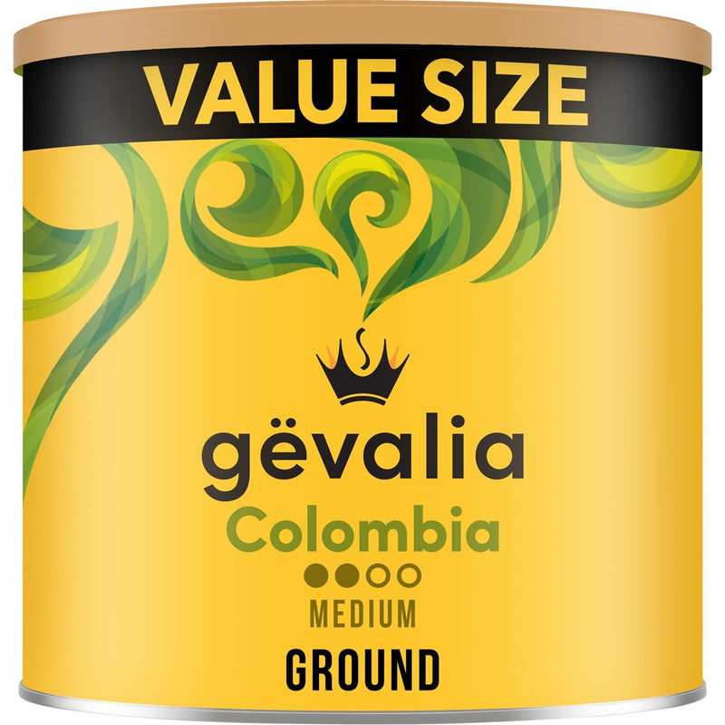 Gevalia Colombia Medium Roast Ground Coffee, 31.9 Oz Canister
