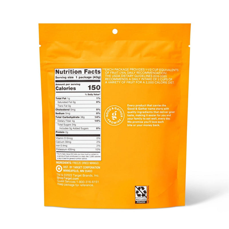 Freeze Dried Mango Slices - 1.5oz - Good & Gather