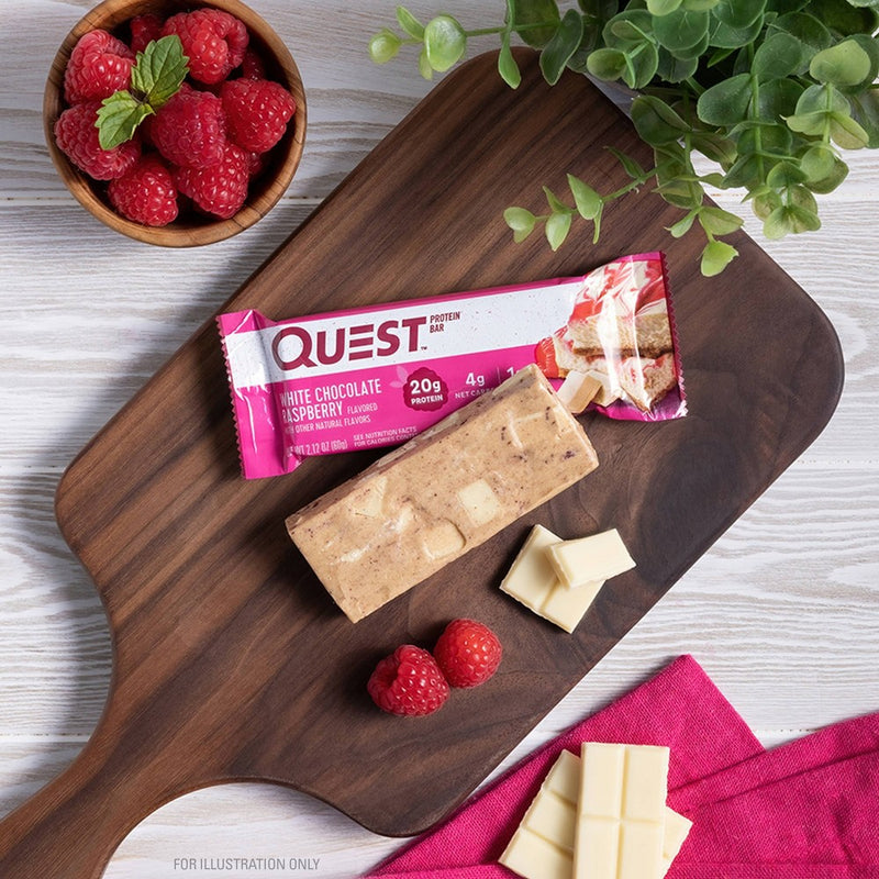 Quest Nutrition 20g Protein Bar - White Chocolate Raspberry - 12ct