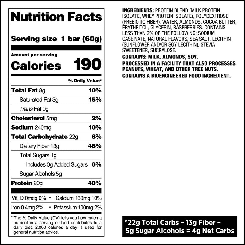 Quest Nutrition 20g Protein Bar - White Chocolate Raspberry - 12ct