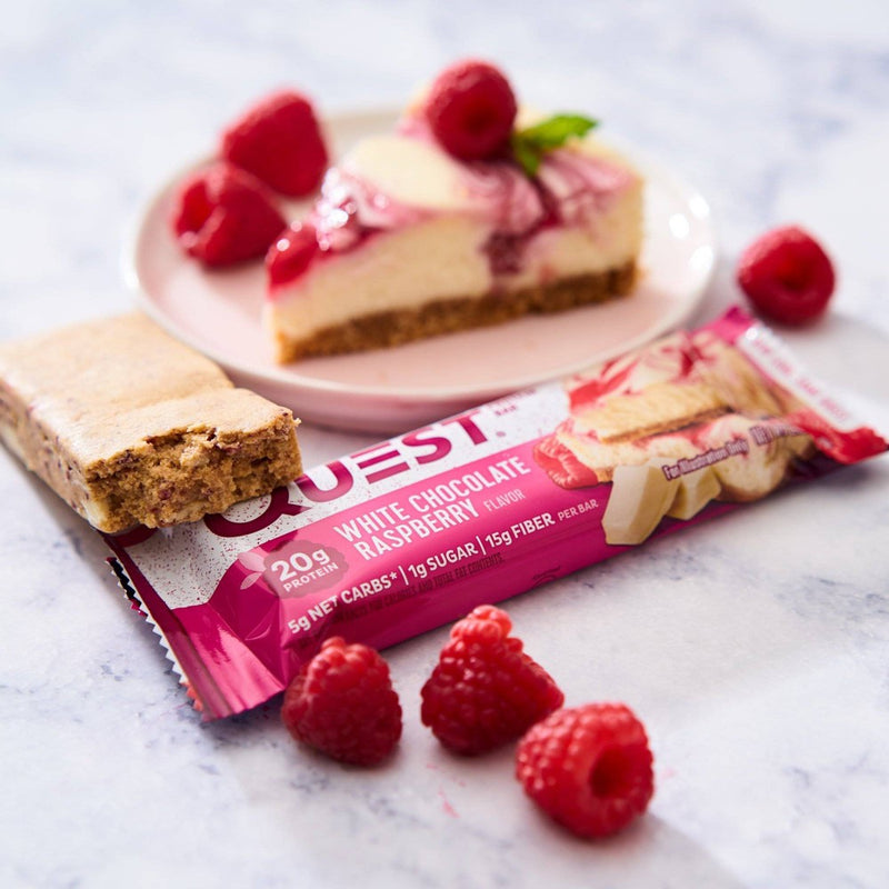 Quest Nutrition 20g Protein Bar - White Chocolate Raspberry - 12ct