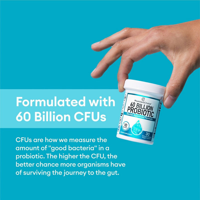 Physician's Choice 60 Billion Probiotic with Prebiotic Capsules - 60ct.EXP 12/26