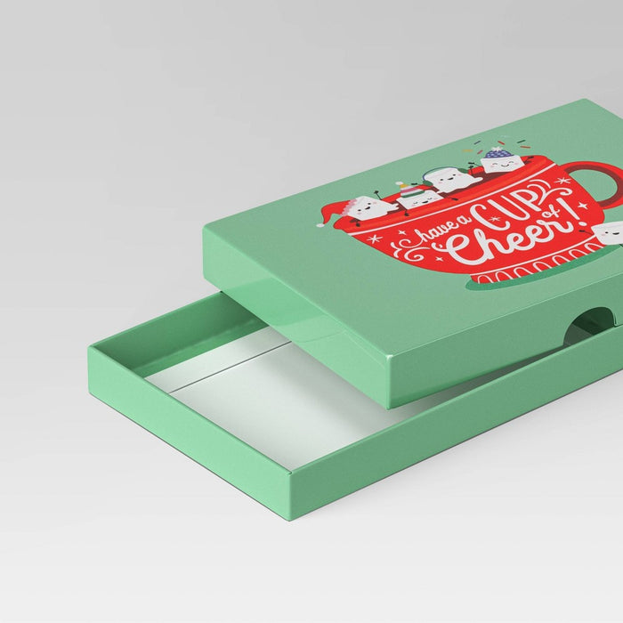 3ct Cup of Cheer Paper Christmas Gift Card Holder - Wondershop