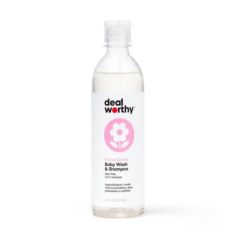 Floral Scented Baby Wash and Shampoo - 14 fl oz - Dealworthy