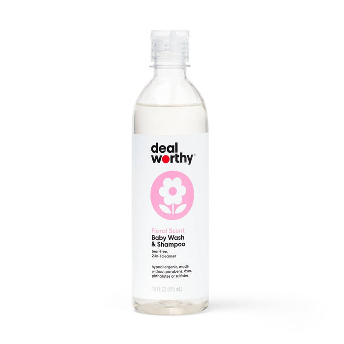 Floral Scented Baby Wash and Shampoo - 14 fl oz - Dealworthy