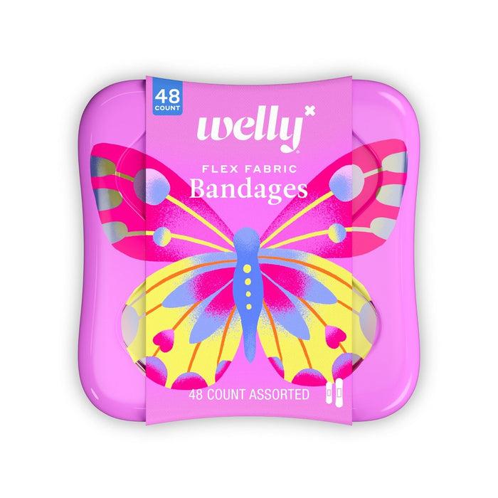 Welly Butterfly Bandages - 48ct