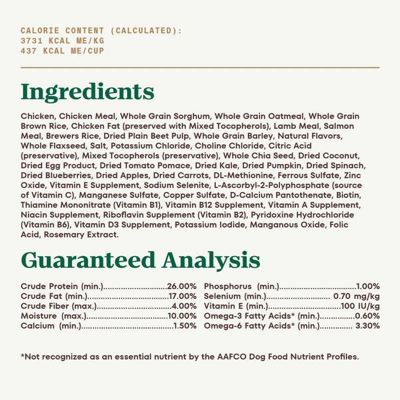 Nutro Ultra Superfood Plate Chicken, Lamb & Salmon Small Breed Adult Dry Dog Food - 4lb
