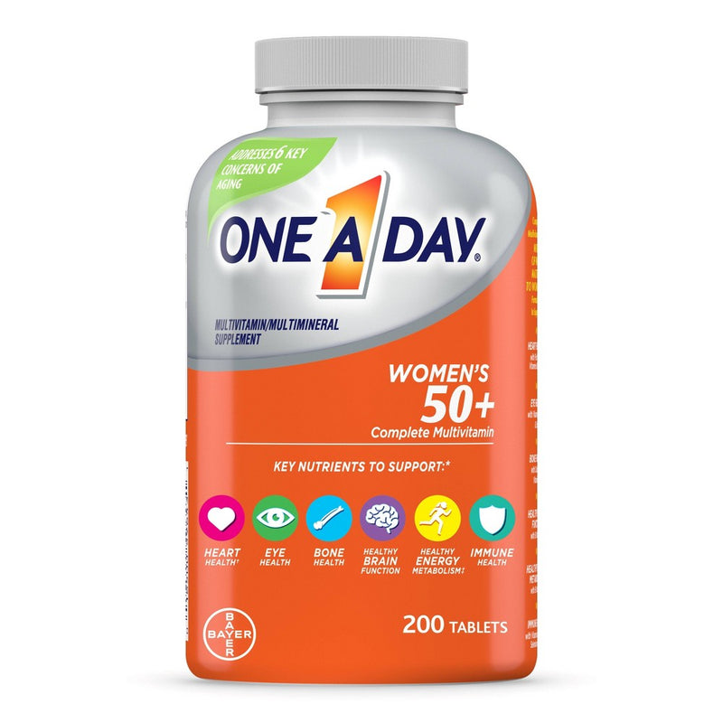One A Day Women's 50+ Multivitamin Tablets - 200ct