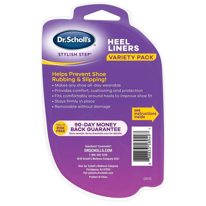Dr. Scholl's Stylish Heel Liner - 3 Pair