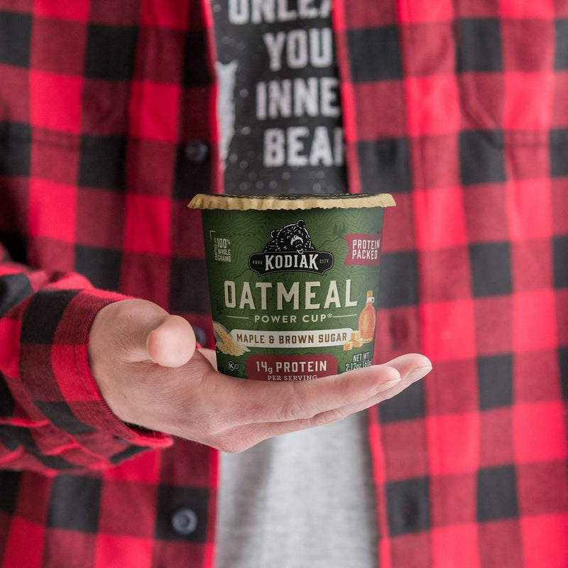Kodiak Cakes Protein-Packed Single-Serve Oatmeal Cup Maple & Brown Sugar - 2.12oz