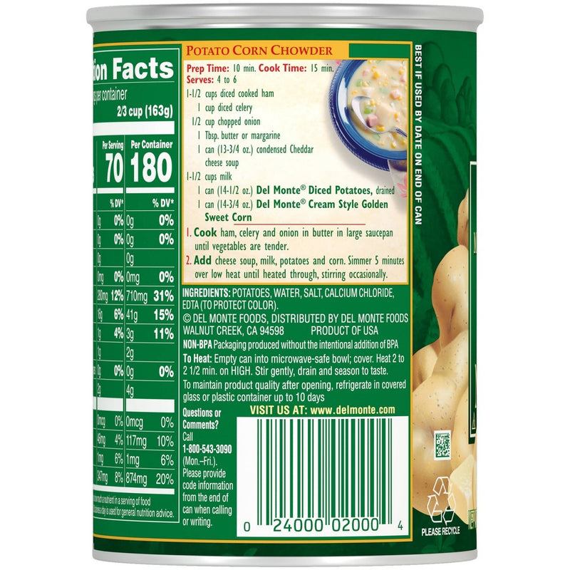 Del Monte Fresh Cut Diced New Potatoes - 14.5oz