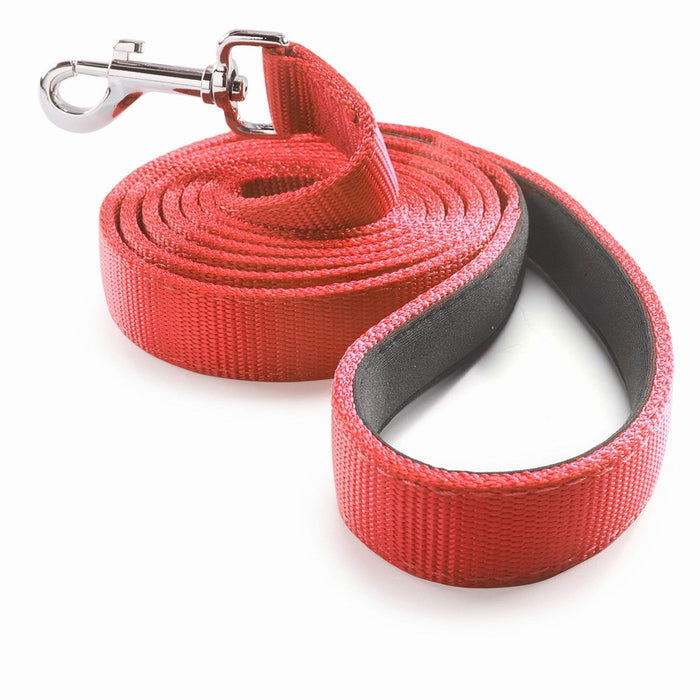 Dog Leash For Medium, Large And Small Dogs - 6 Foot Dog Leashes For Training And Daily Walks - Durable Sizes In Lightweight And Heavy Duty For Small And Large Breeds (2-Layer, Red)