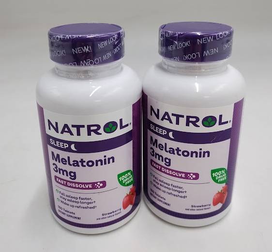 Natrol Melatonin Fast Dissolve Strawberry 3mg,150 Tablets EXP:01/2026