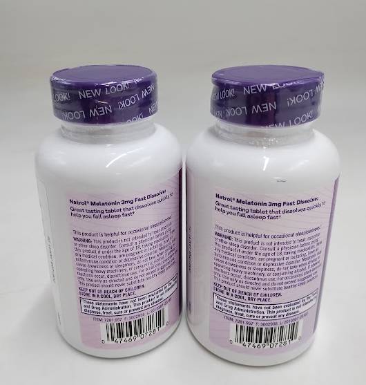 Natrol Melatonin Fast Dissolve Strawberry 3mg,150 Tablets EXP:01/2026