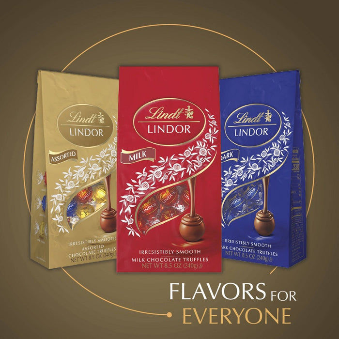 Lindt Lindor Assorted Chocolate Candy Truffles - 6 oz.