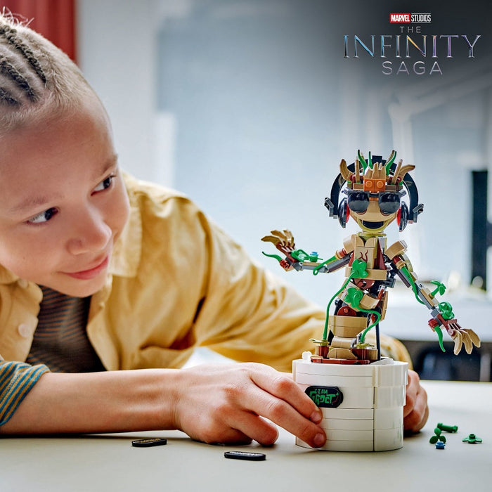 LEGO Marvel Dancing Groot, Buildable Animated Guardians of the Galaxy Toy 76297