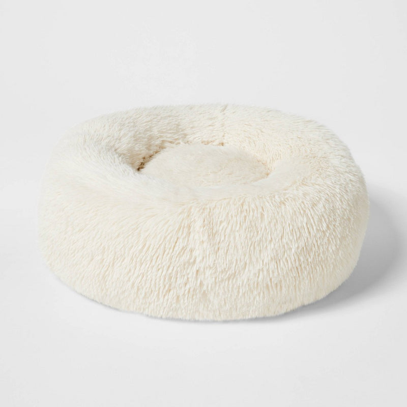 Donut Bolster Dog Bed - Boots & Barkley - Cream - S
