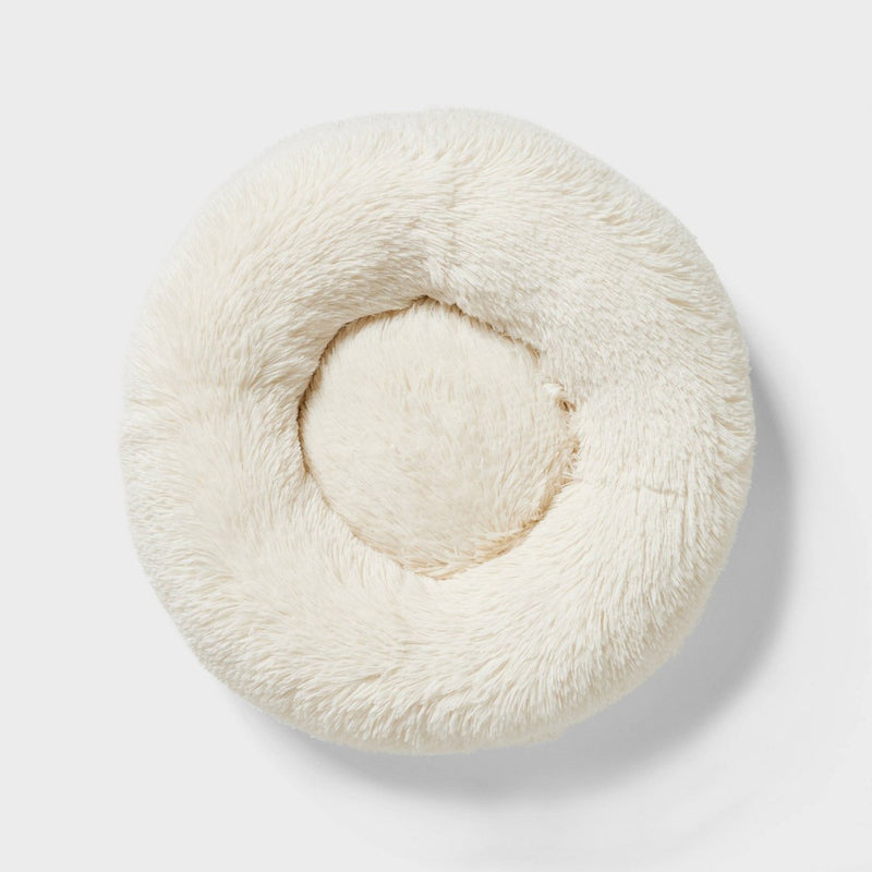 Donut Bolster Dog Bed - Boots & Barkley - Cream - S