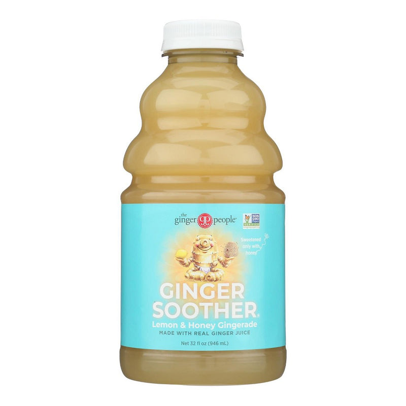Ginger People Ginger Soother Lemon & Honey Gingerade - Case of 12/32 oz (LOCAL PICKUP ONLY)
