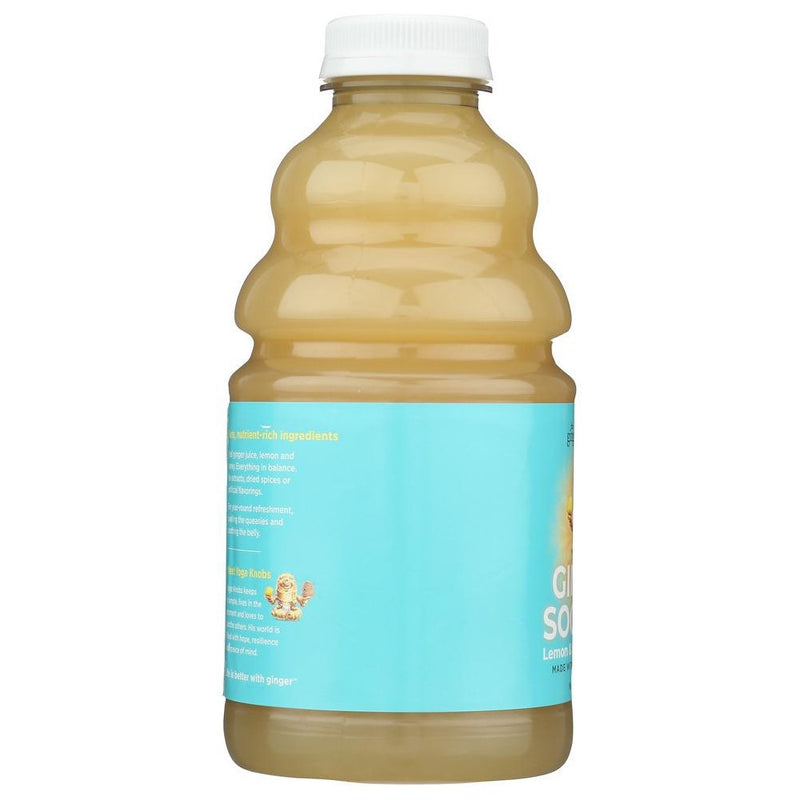 Ginger People Ginger Soother Lemon & Honey Gingerade - Case of 12/32 oz (LOCAL PICKUP ONLY)