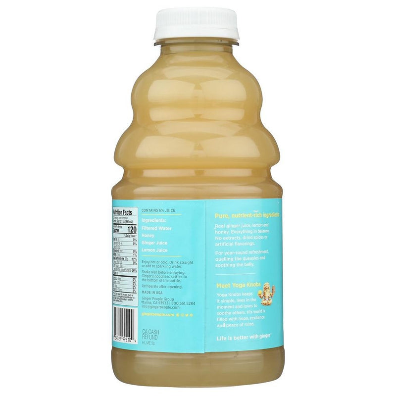 Ginger People Ginger Soother Lemon & Honey Gingerade - Case of 12/32 oz (LOCAL PICKUP ONLY)