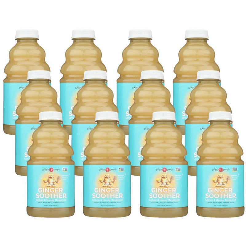 Ginger People Ginger Soother Lemon & Honey Gingerade - Case of 12/32 oz (LOCAL PICKUP ONLY)