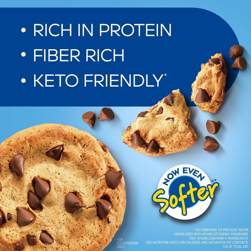 Atkins Chocolate Chip Protein Cookie - 4pk/5.5oz