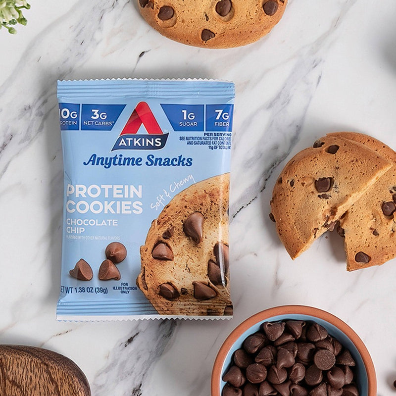 Atkins Chocolate Chip Protein Cookie - 4pk/5.5oz