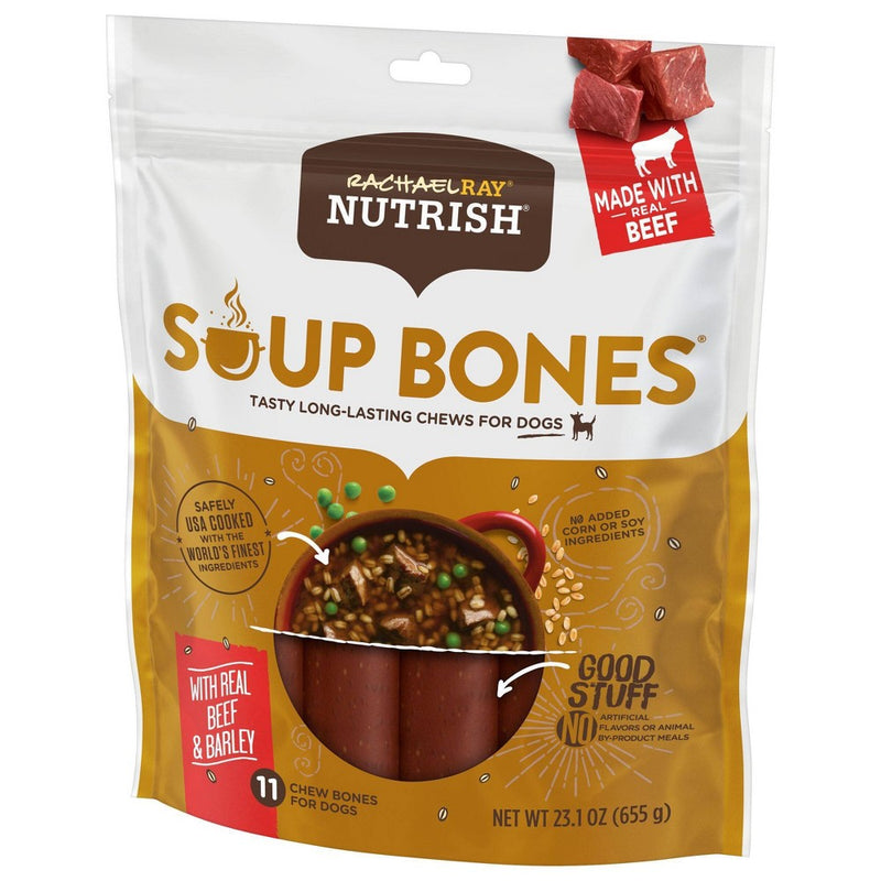 Rachael Ray Nutrish Soup Bones Real Beef & Barley Chewy Dog Treats - 23.1oz/11ct (LOCAL PICKUP ONLY)
