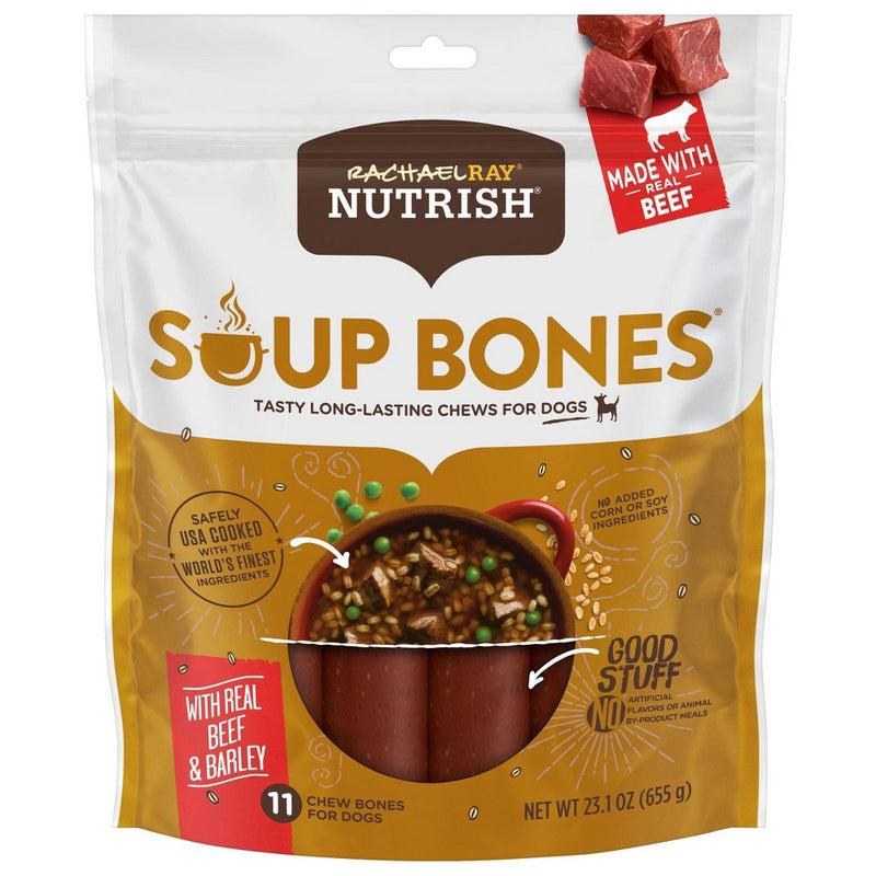 Rachael Ray Nutrish Soup Bones Real Beef & Barley Chewy Dog Treats - 23.1oz/11ct (LOCAL PICKUP ONLY)