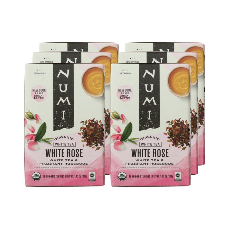 Numi White Rose Tea - Case of 6/16 Bags