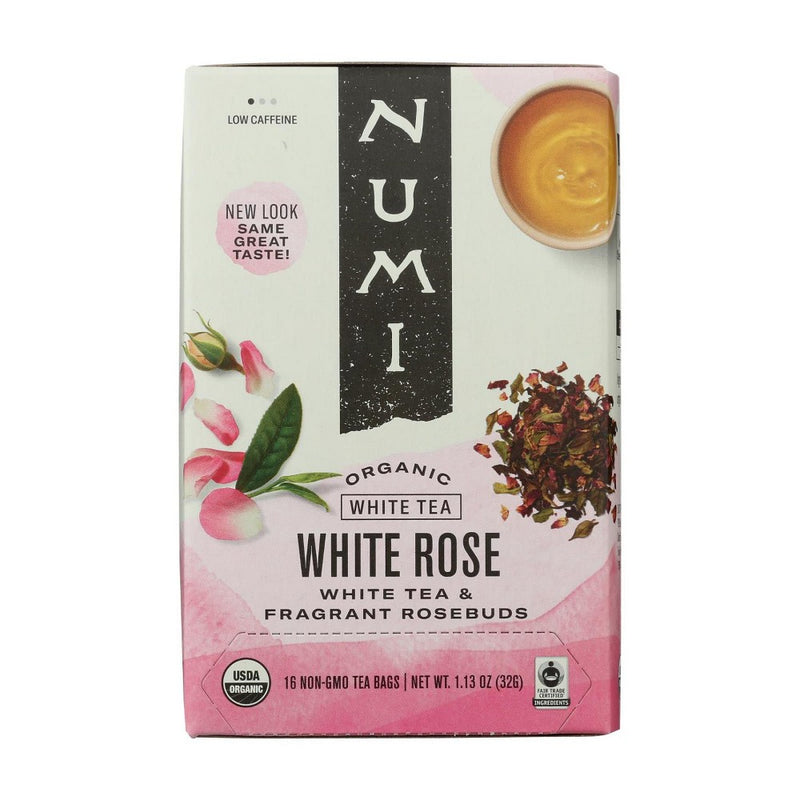 Numi White Rose Tea - Case of 6/16 Bags