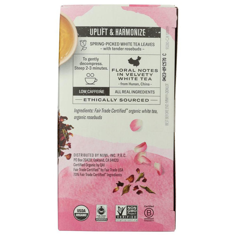 Numi White Rose Tea - Case of 6/16 Bags