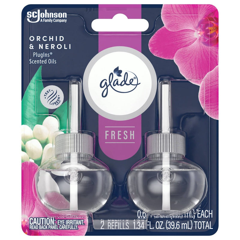 Glade PlugIns Scented Oil Air Freshener - Orchid & Neroli - 1.34oz/2pk