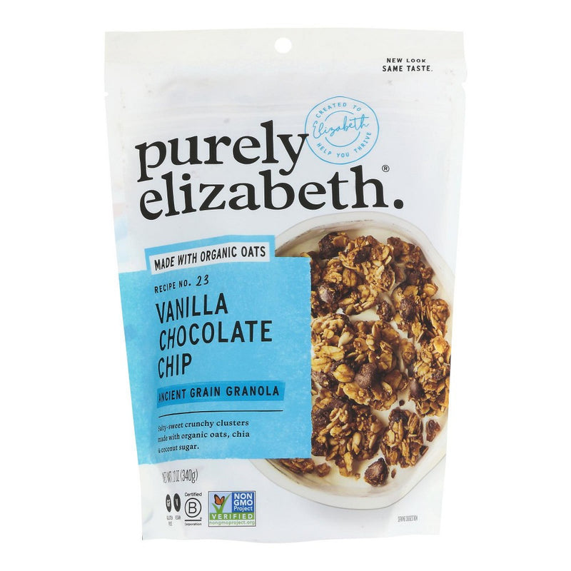 Purely Elizabeth Vanilla Chocolate Chip Ancient Grain Granola - SINGLE12 oz