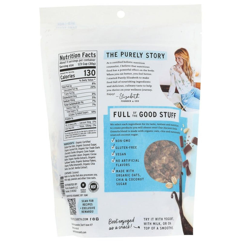 Purely Elizabeth Vanilla Chocolate Chip Ancient Grain Granola - SINGLE12 oz