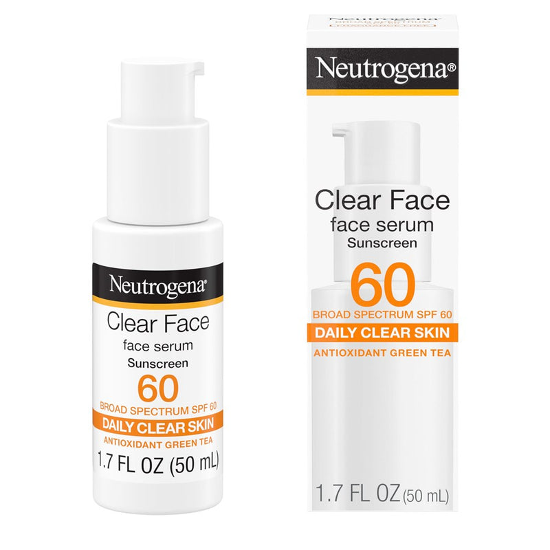 Neutrogena Clear Face Sunscreen - SPF 60 - 1.7oz