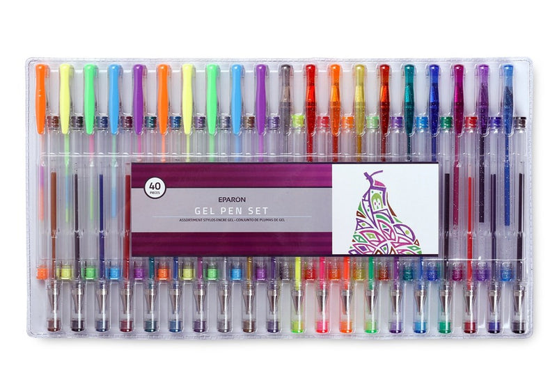 Eparon® 40-Piece Gel Pen Set With 40 Unique Colors!
