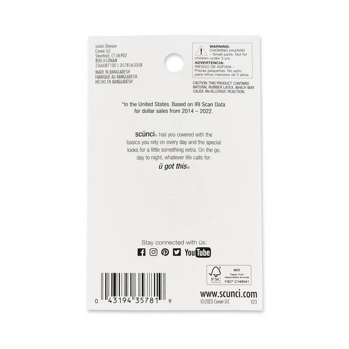 scunci Clear Polybands in Portable Clear Container - 200pk