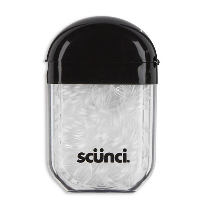 scunci Clear Polybands in Portable Clear Container - 200pk
