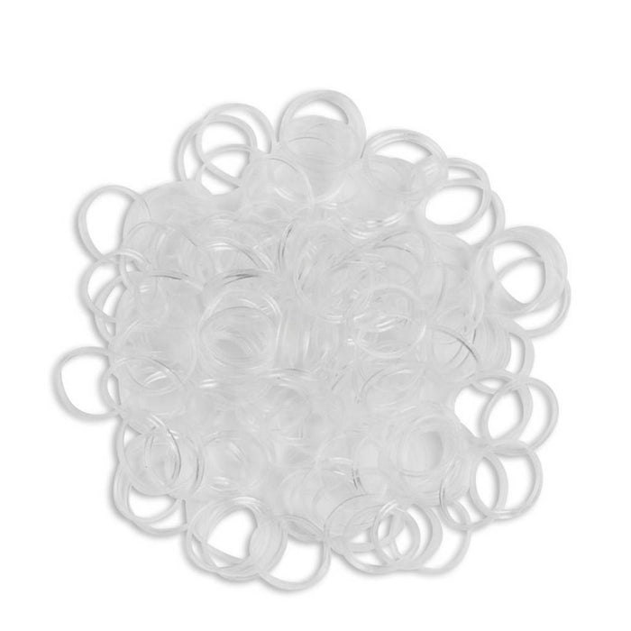 scunci Clear Polybands in Portable Clear Container - 200pk