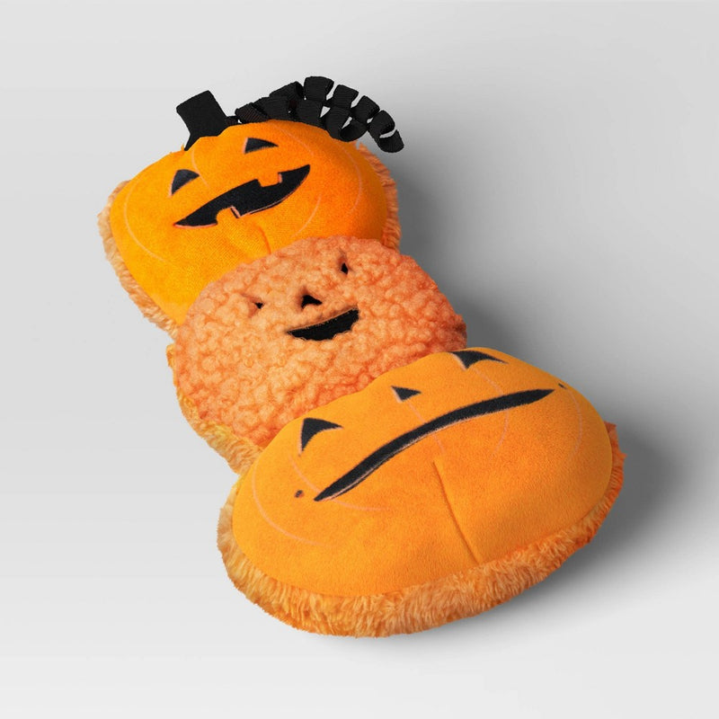 Halloween Kicker Classic Stacked Pumpkins Plush Cat Toy - Hyde & EEK! Boutique